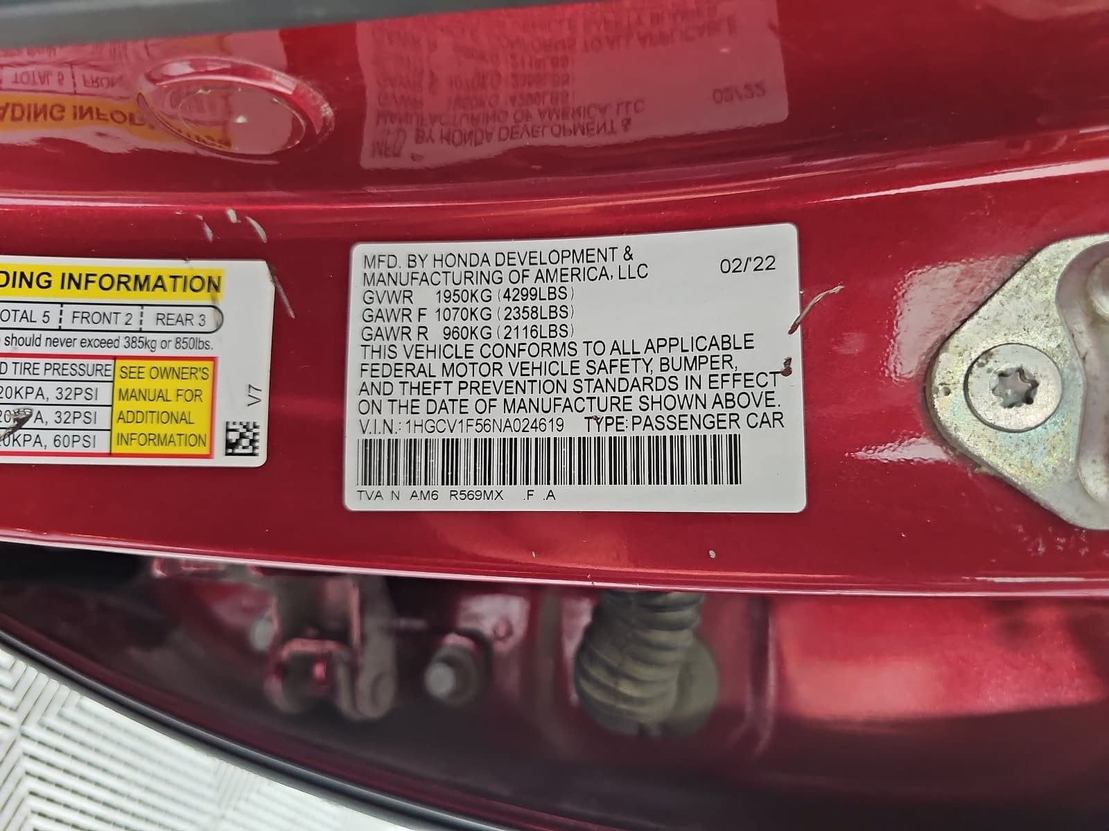2022 Honda Accord EX-L