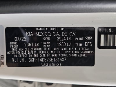 2025 Kia K4 LX