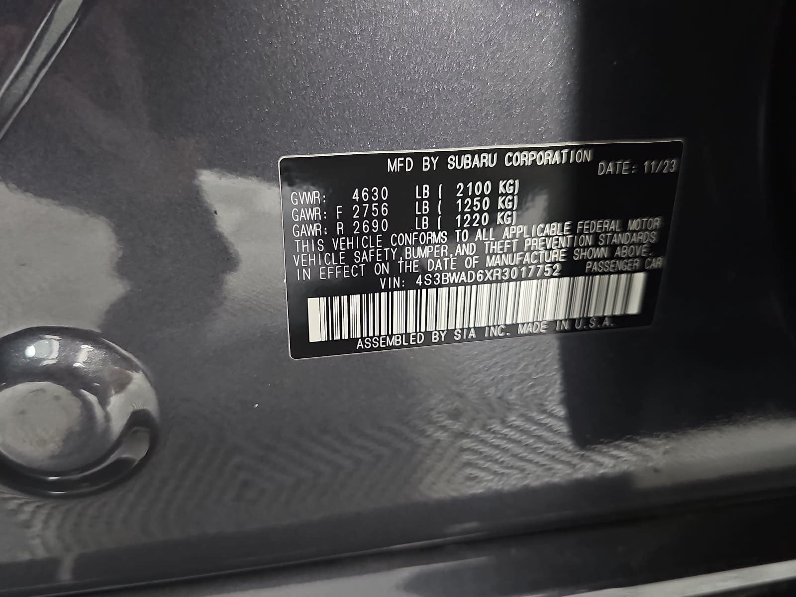 2024 Subaru Legacy Premium