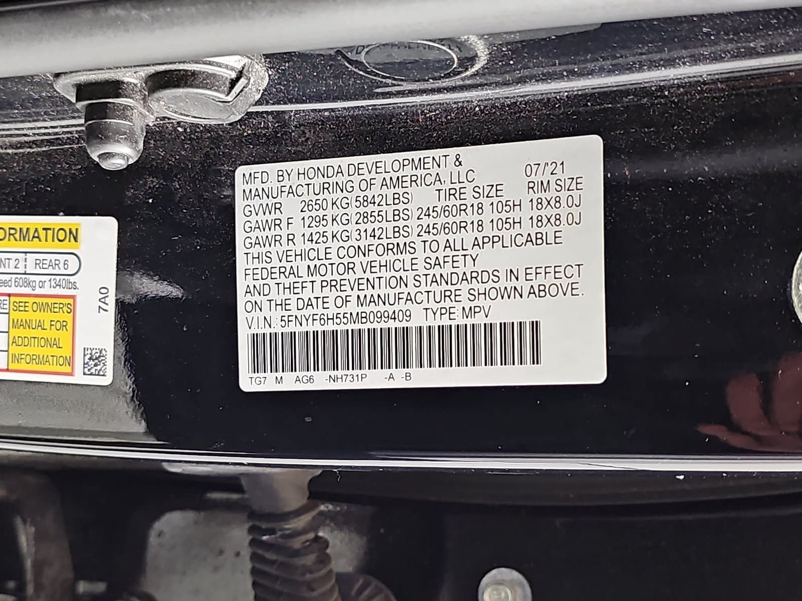 2021 Honda Pilot EX-L