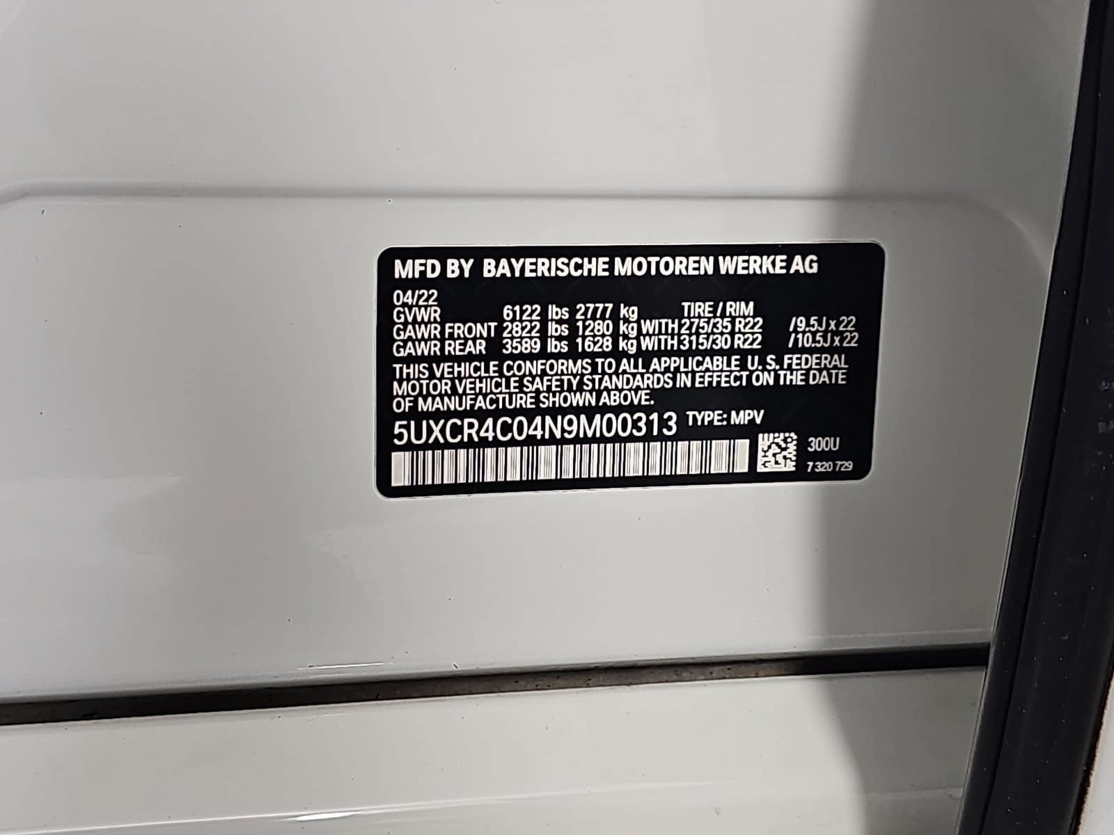 2022 BMW X5 sDrive40i M Sport