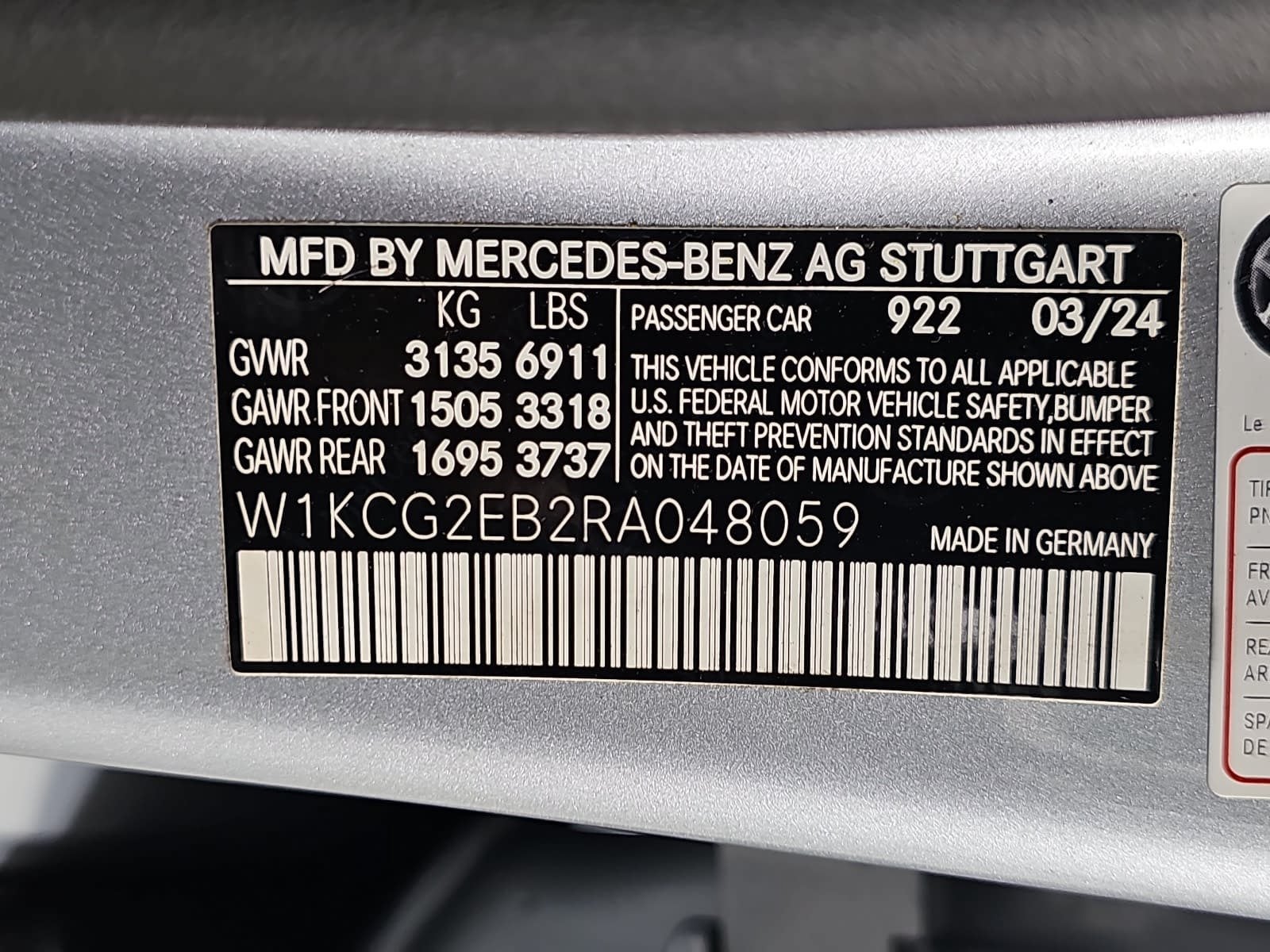 2024 Mercedes-Benz EQS 450 4MATIC®