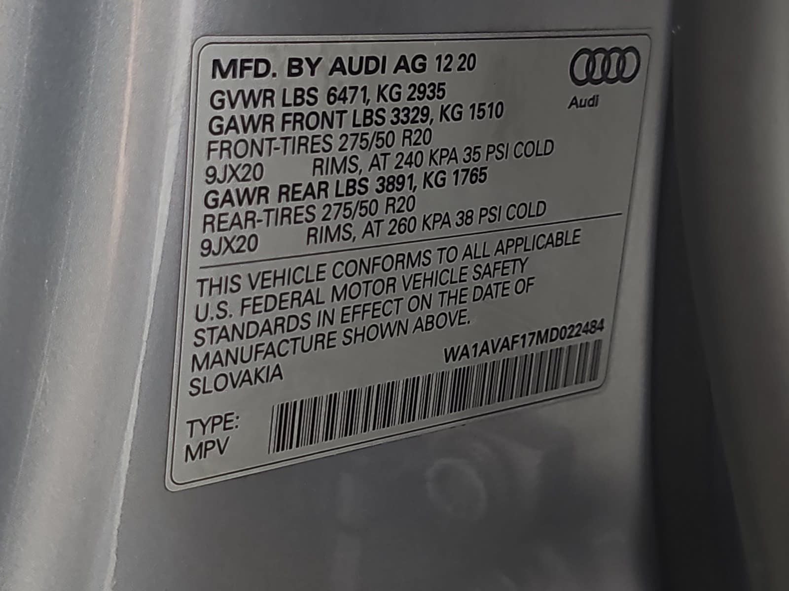 2021 Audi Q8 55 Premium quattro