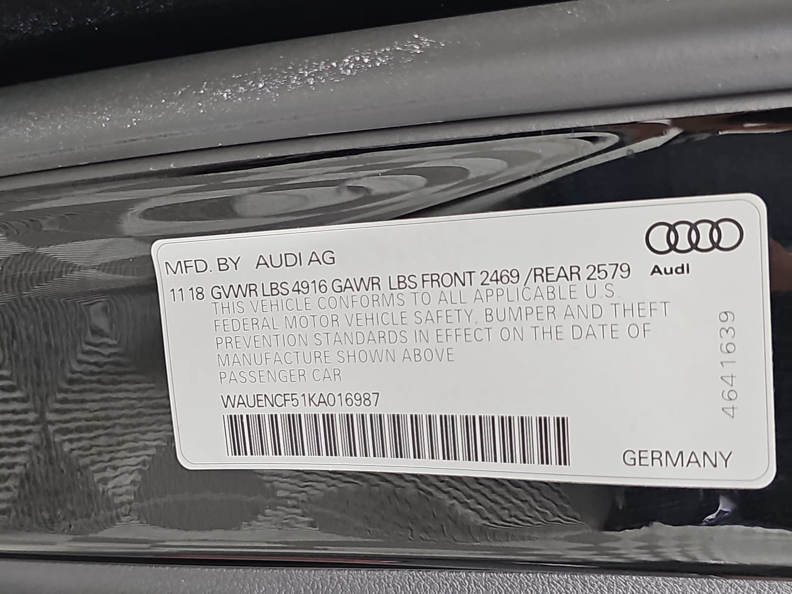 2019 Audi A5 Sportback Premium Plus quattro