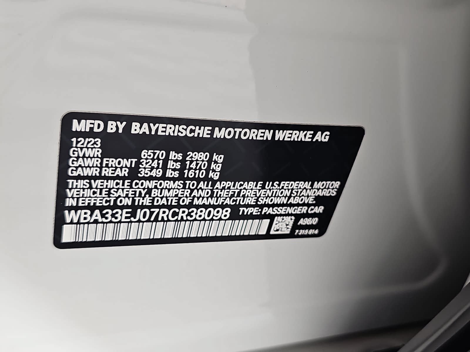 2024 BMW 7 Series 760i xDrive