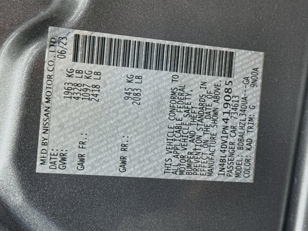 2023 Nissan Altima 2.5 SV