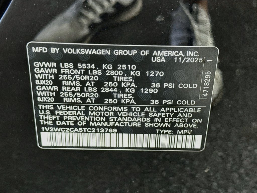 2026 Volkswagen Atlas Cross Sport SE w/Technology