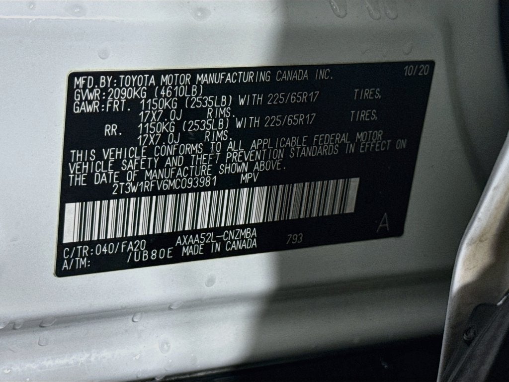 2021 Toyota RAV4 XLE
