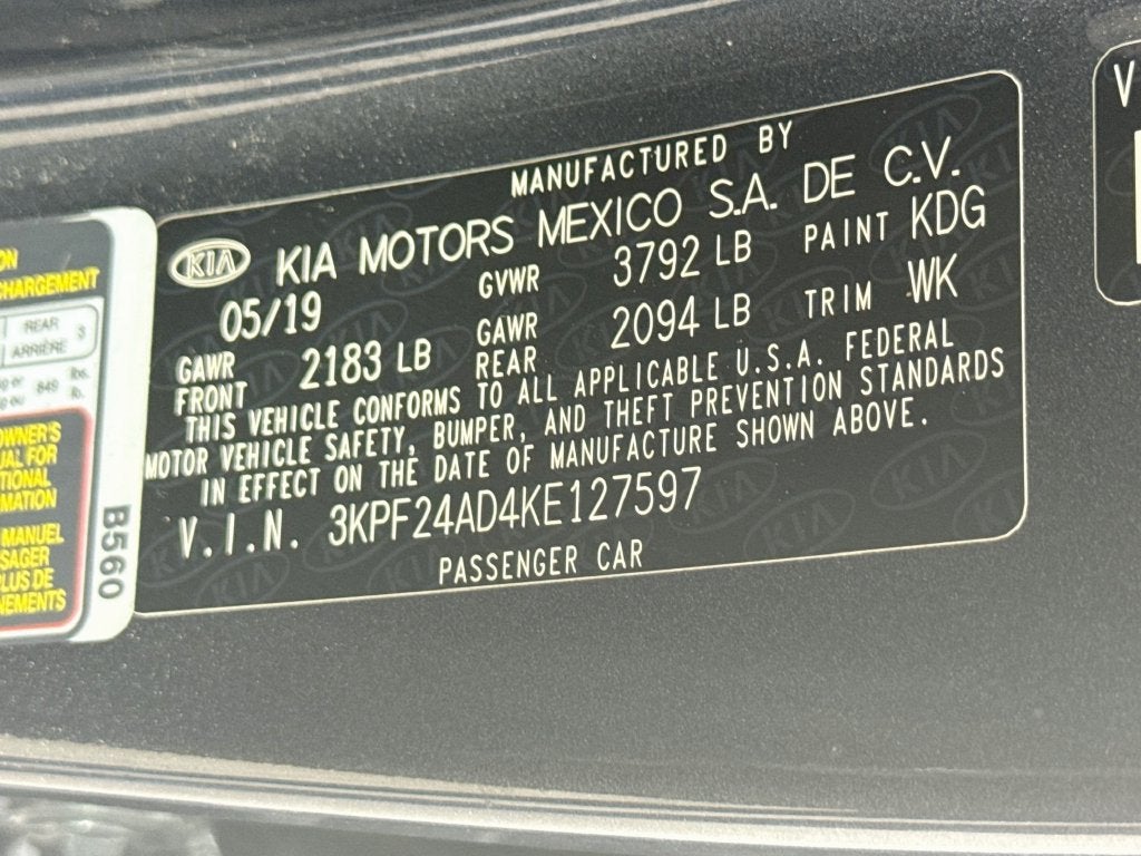 2019 Kia Forte FE