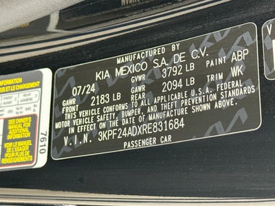 2024 Kia Forte LXS