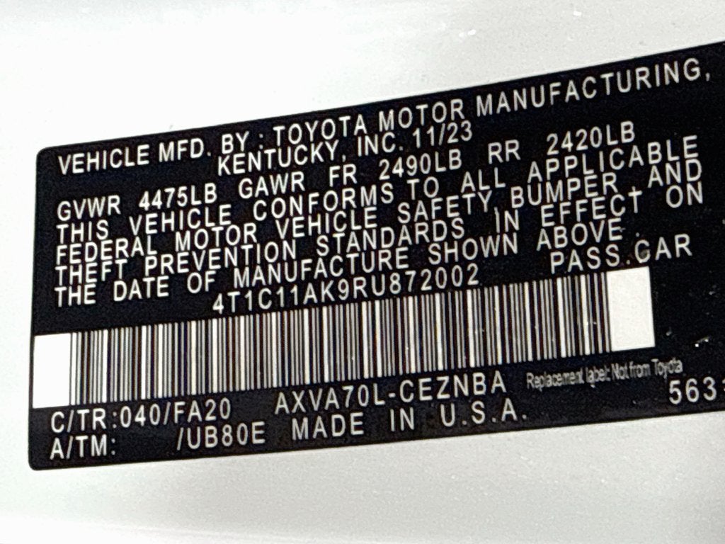 2024 Toyota Camry LE