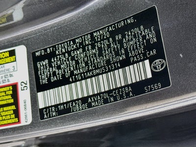 2021 Toyota Camry SE