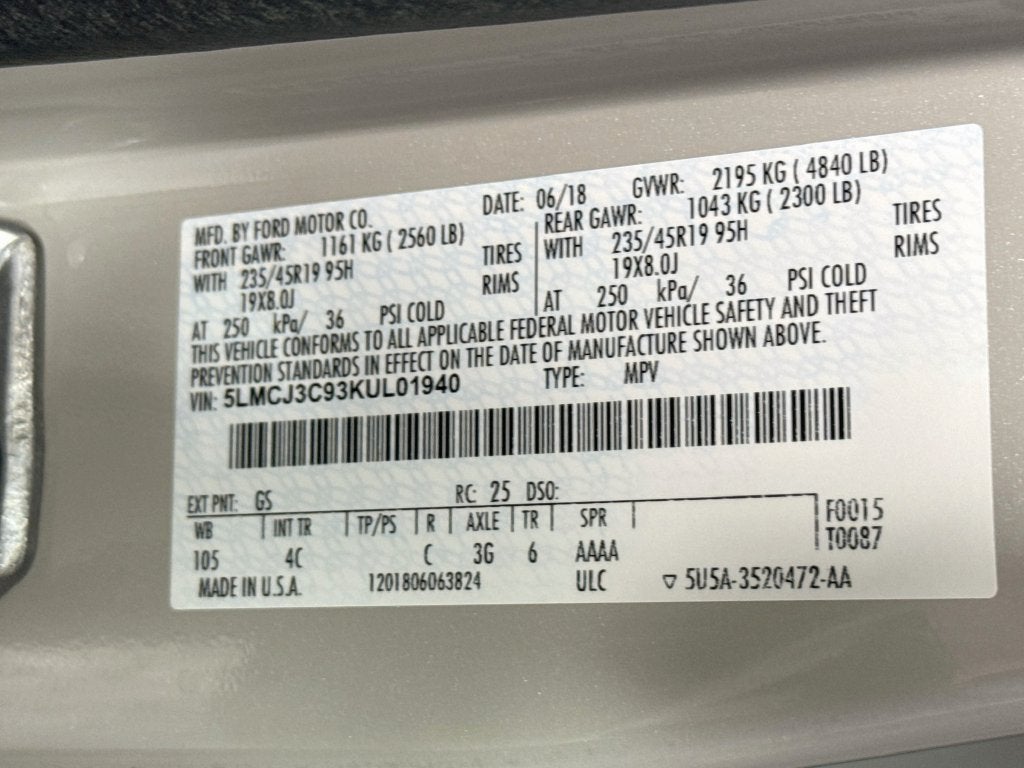 2019 Lincoln MKC Reserve