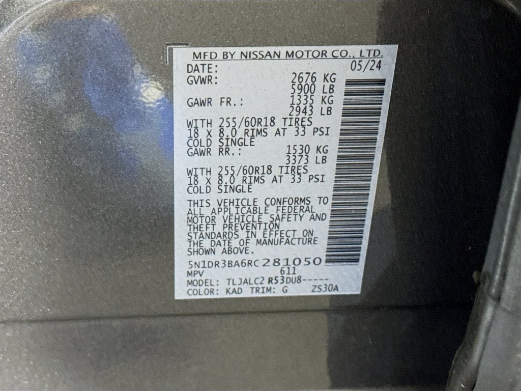 2024 Nissan Pathfinder SV
