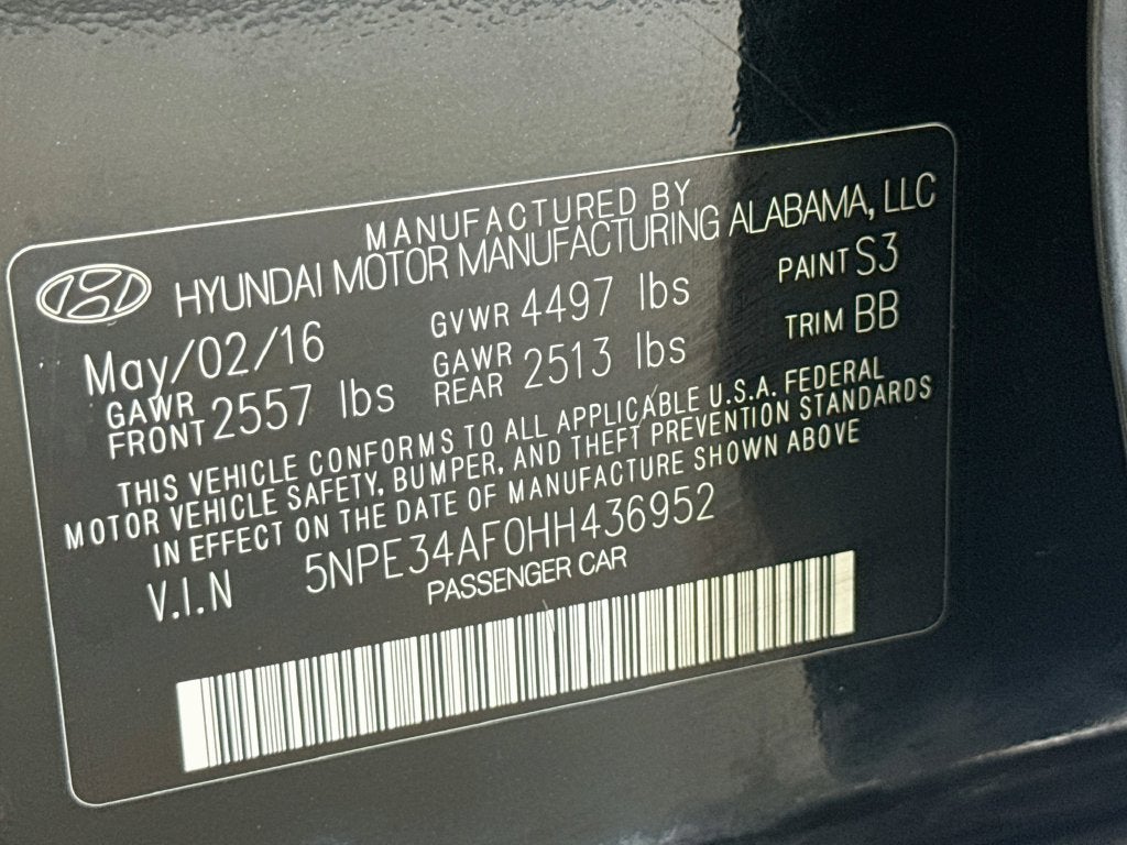 2017 Hyundai Sonata Limited