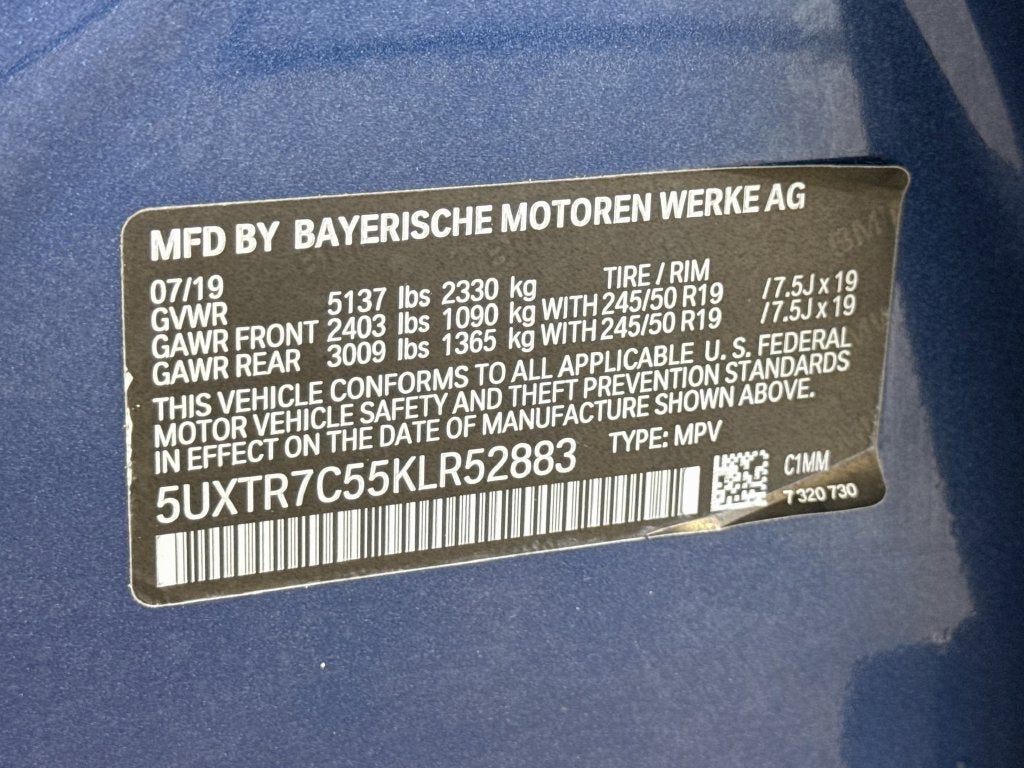 2019 BMW X3 sDrive30i