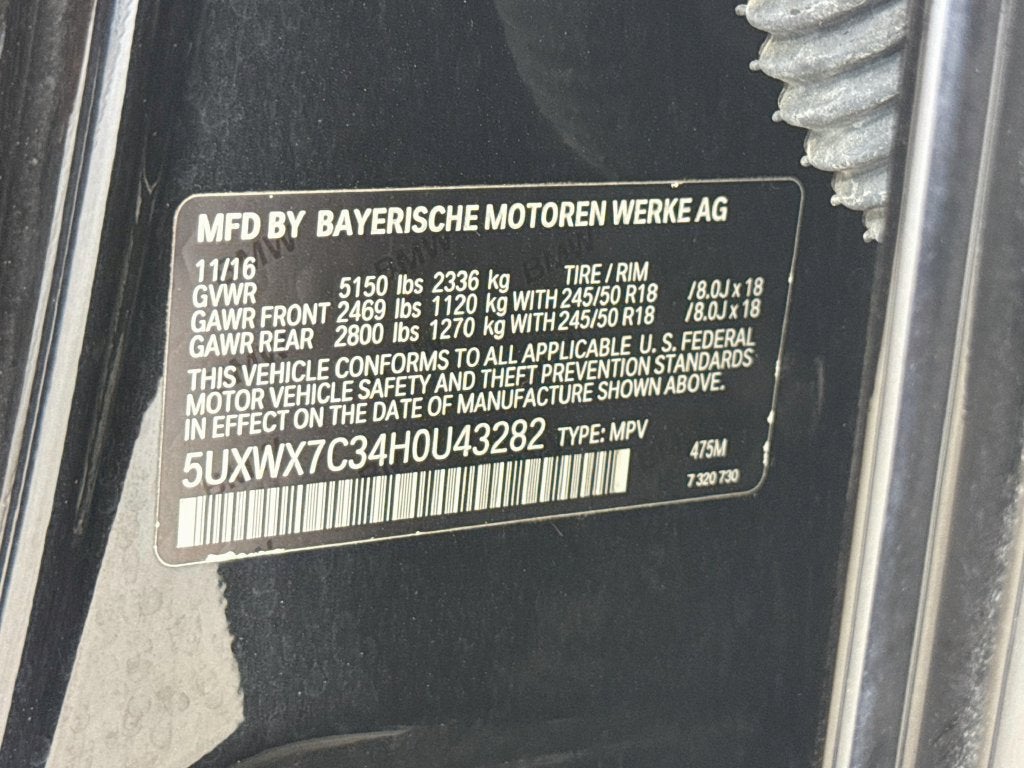 2017 BMW X3 xDrive35i