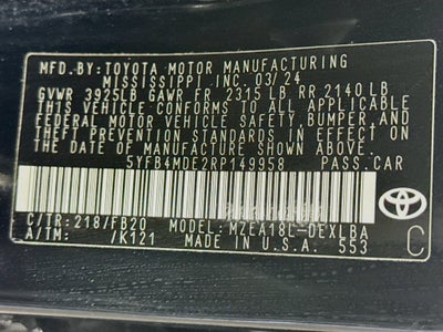 2024 Toyota Corolla LE