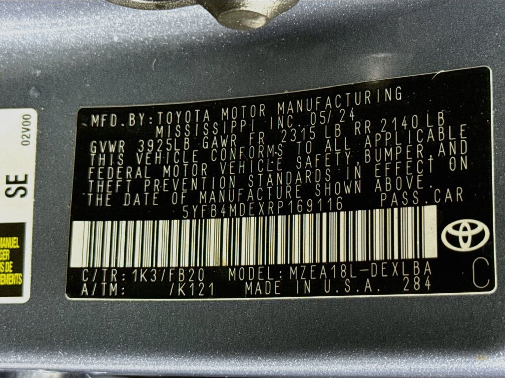 2024 Toyota Corolla LE