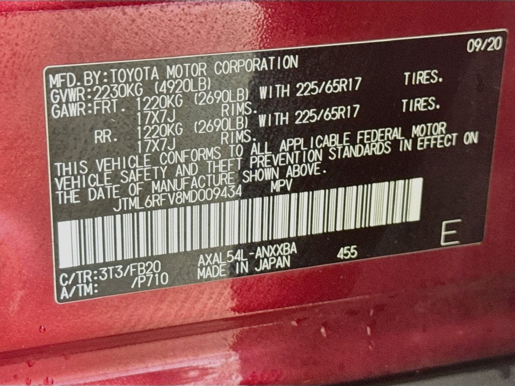 2021 Toyota RAV4 Hybrid LE