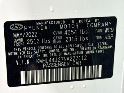 2022 Hyundai Sonata SEL Plus