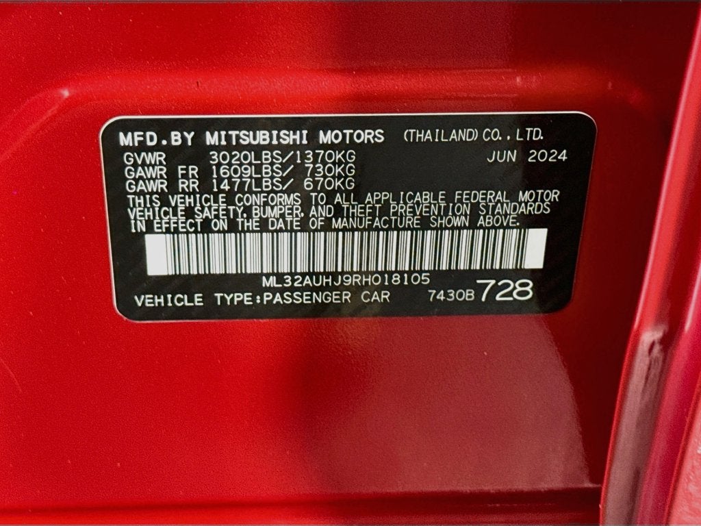 2024 Mitsubishi Mirage ES
