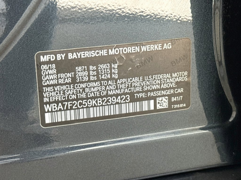 2019 BMW 7 Series 750i xDrive
