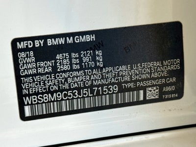 2018 BMW M3 Base