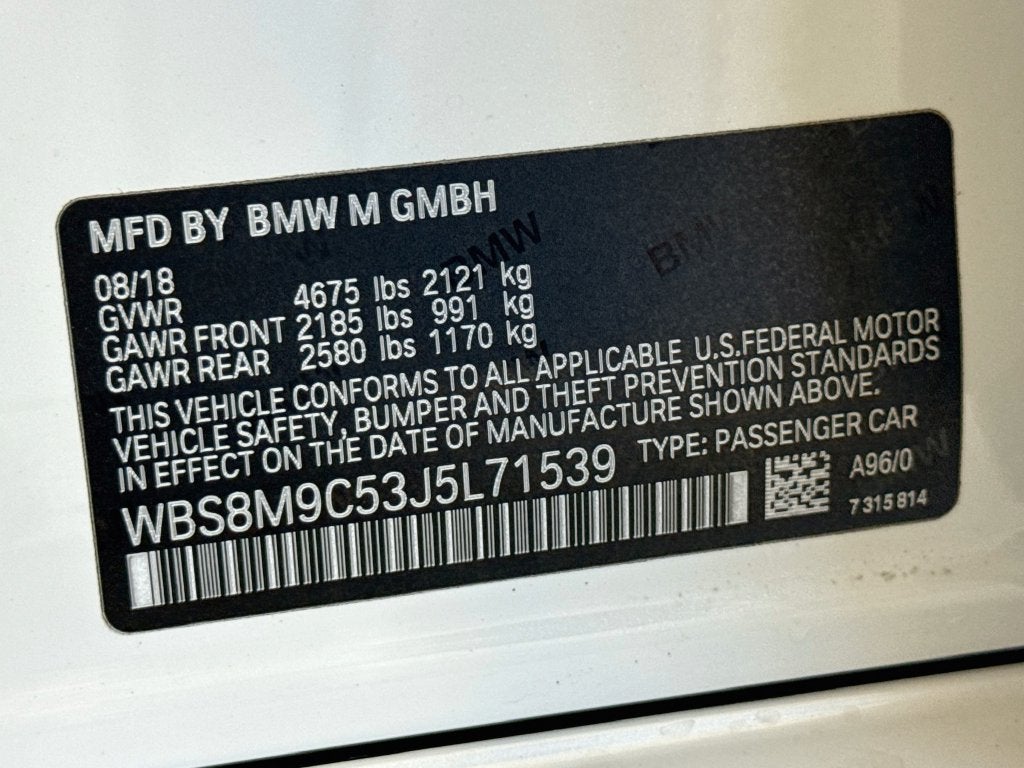 2018 BMW M3 Base
