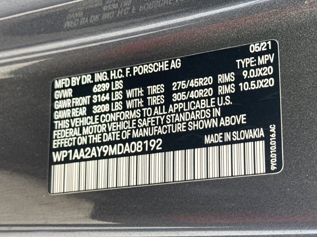 2021 Porsche Cayenne Base