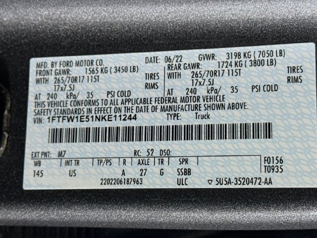 2022 Ford F-150 XLT