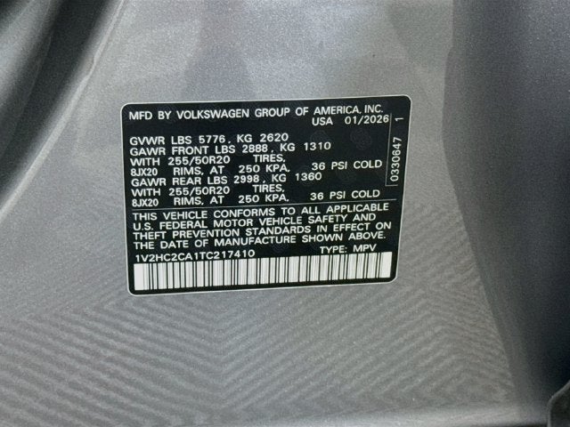 2026 Volkswagen Atlas Cross Sport SE w/Technology