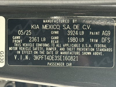 2025 Kia K4 LX