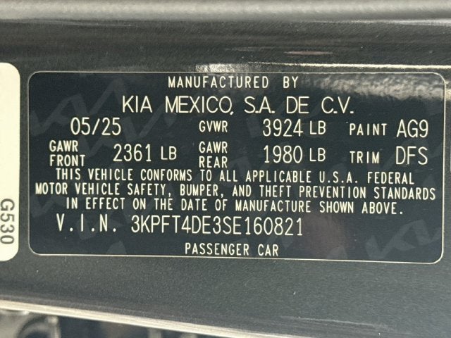 2025 Kia K4 LX