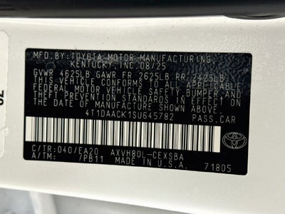2025 Toyota Camry SE