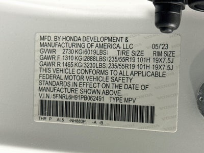 2023 Honda Odyssey Elite