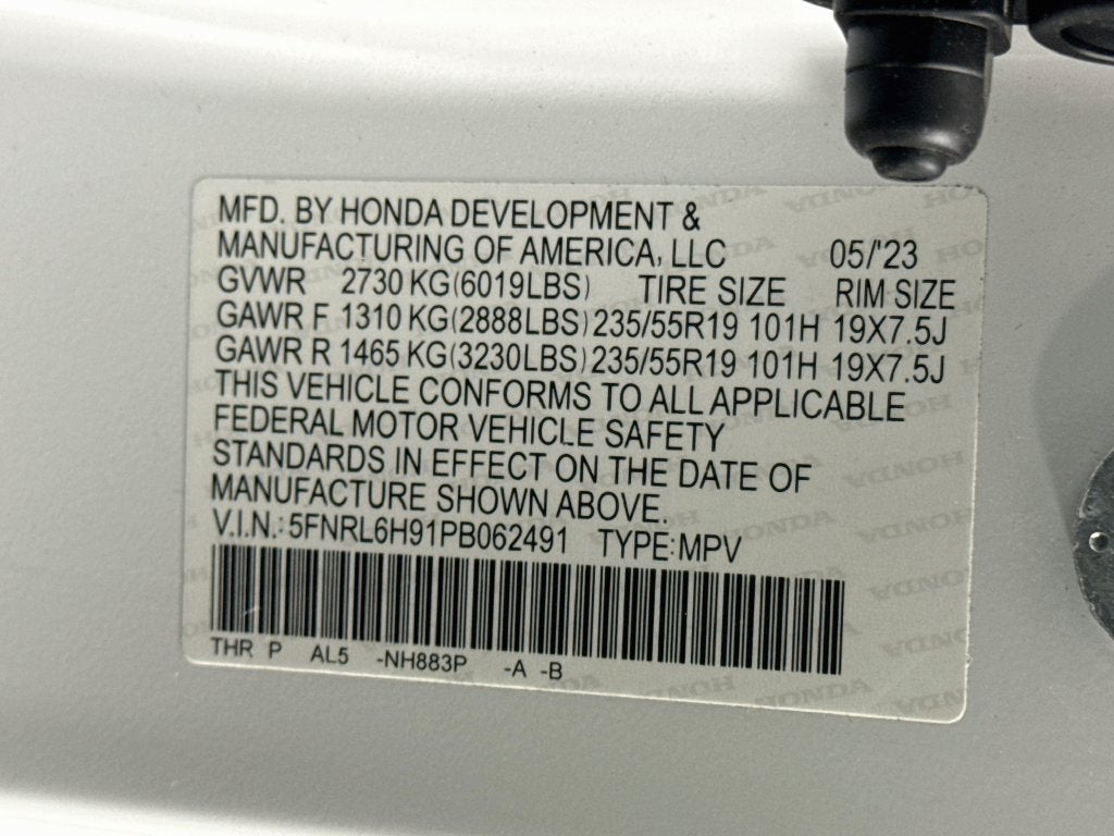 2023 Honda Odyssey Elite
