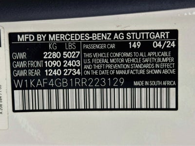 2024 Mercedes-Benz C-Class C 300