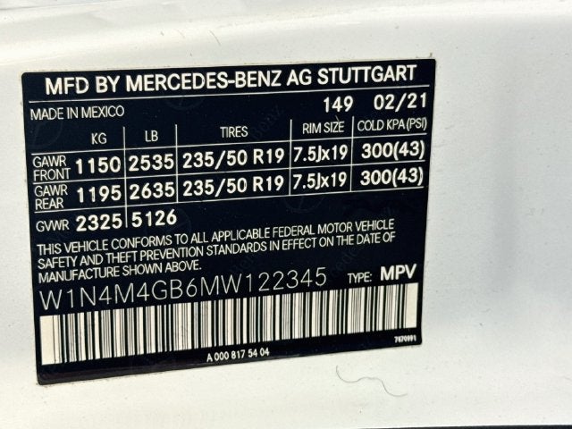 2021 Mercedes-Benz GLB GLB 250 Base