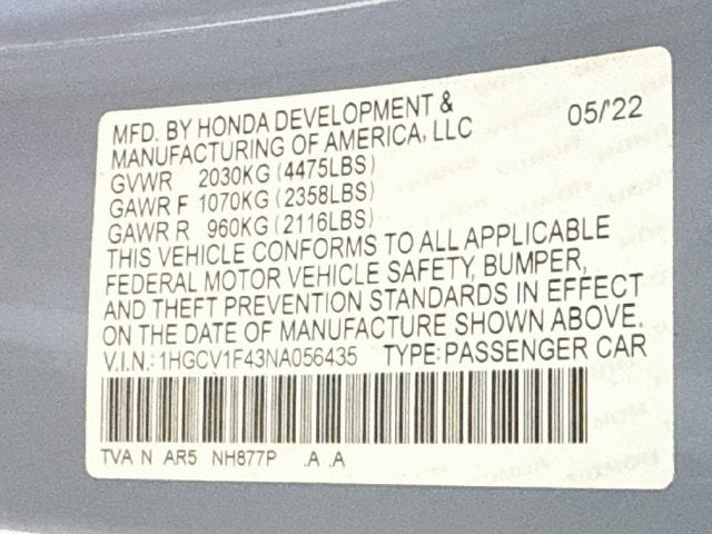 2022 Honda Accord Sport Special Edition