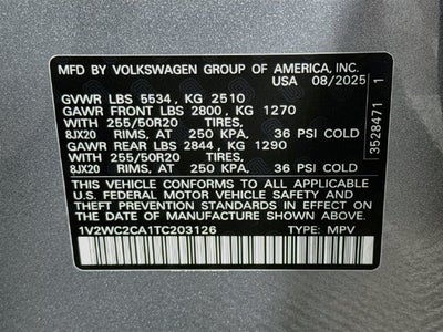 2026 Volkswagen Atlas Cross Sport SE w/Technology