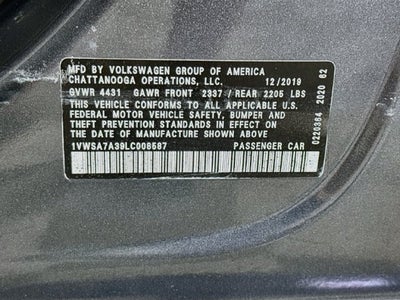 2020 Volkswagen Passat 2.0T SE