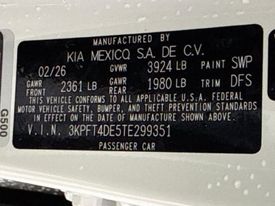 2026 Kia K4 LXS