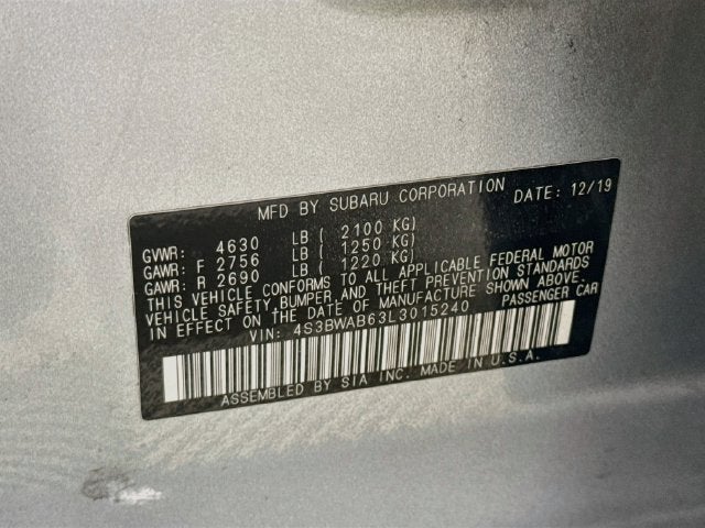 2020 Subaru Legacy Base