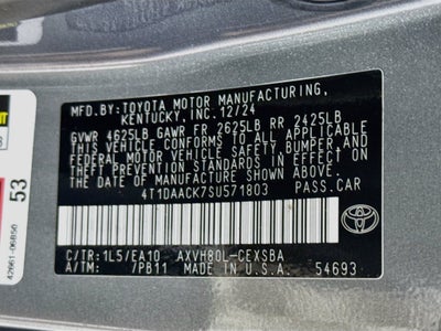 2025 Toyota Camry SE