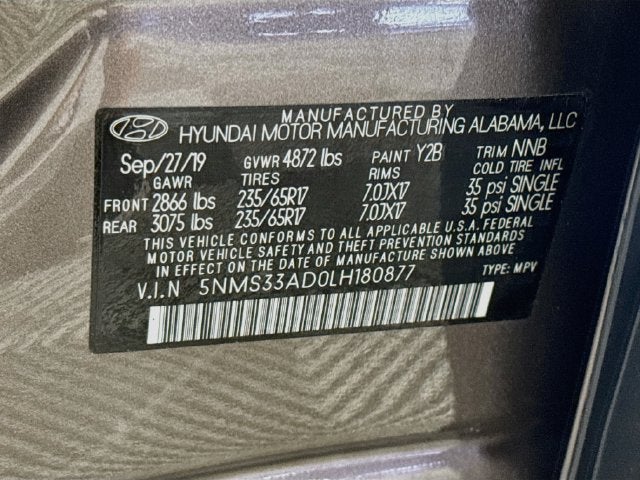 2020 Hyundai Santa Fe SEL