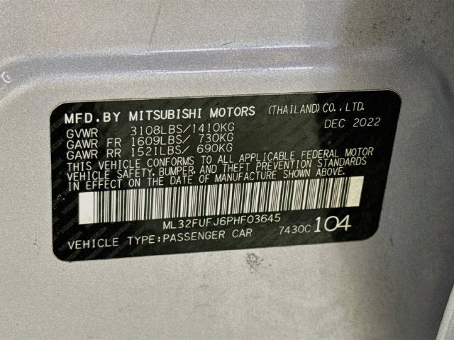 2023 Mitsubishi Mirage G4 ES