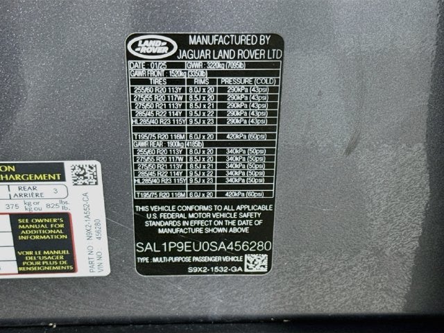 2025 Land Rover Range Rover Sport SE