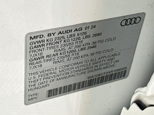 2024 Audi Q3 Premium S Line quattro