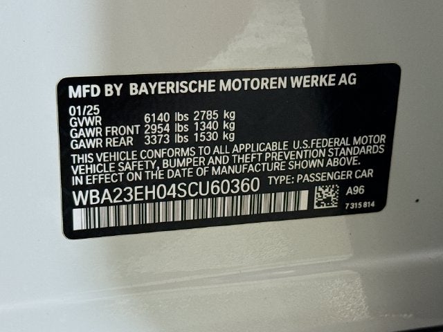 2025 BMW 7 Series 740i